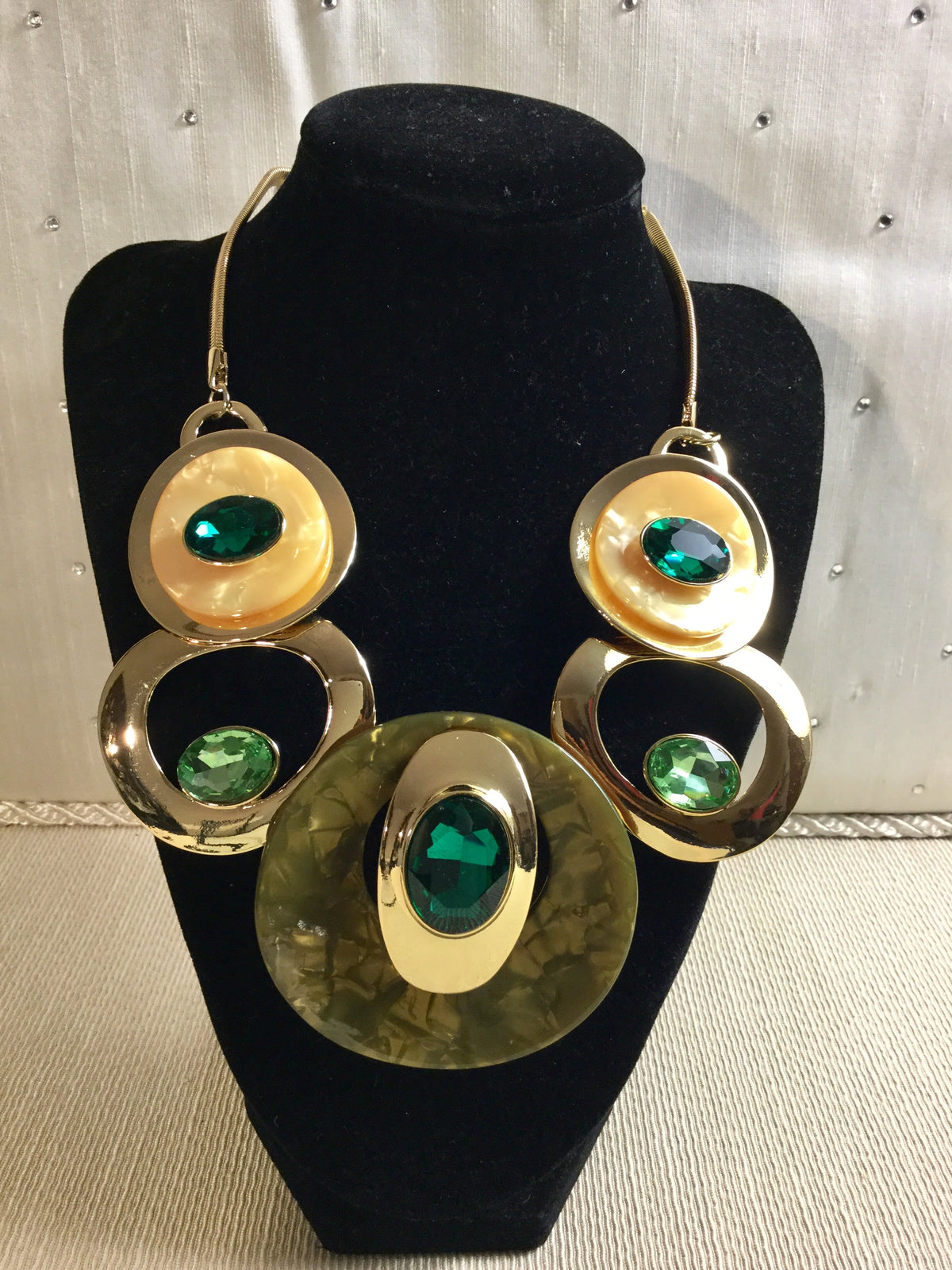 Juego de collar de 5 anillos