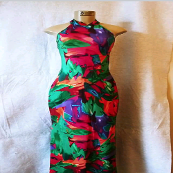 Vestido largo de colores