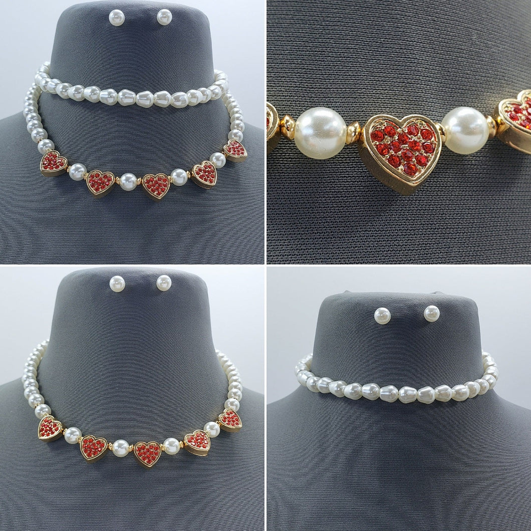 Lovely Hearts & Pearls