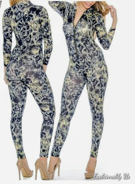 Snake Print Jumpsuit