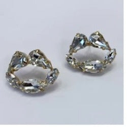 Crystal Lip earrings