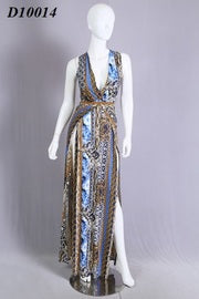 Queen Double Slit Maxi Dress