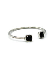 Load image into Gallery viewer, Poral Stone Cable Wire Cuff Bracelet
