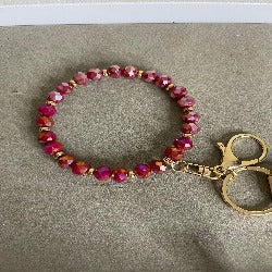 Crystal Wristlet Keychain Bangle