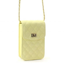 Load image into Gallery viewer, Quilted Leather Cell Phone Crossbody
