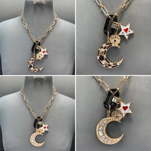 Load image into Gallery viewer, Whimsical Moon Charms Necklace
