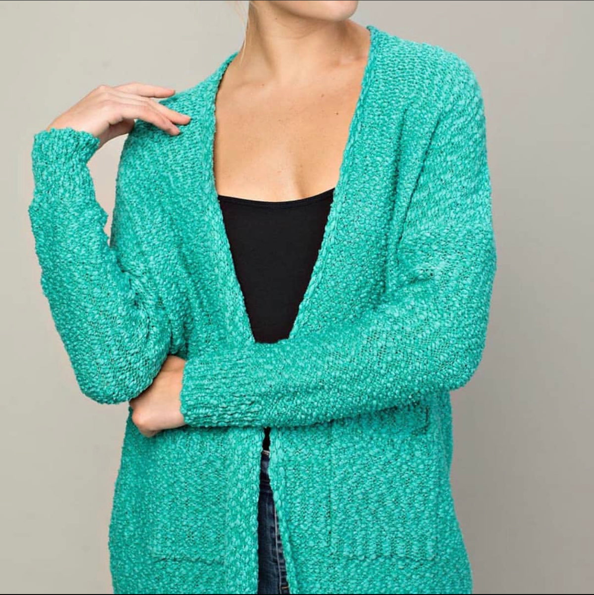 Relaxed Textured Cardigan