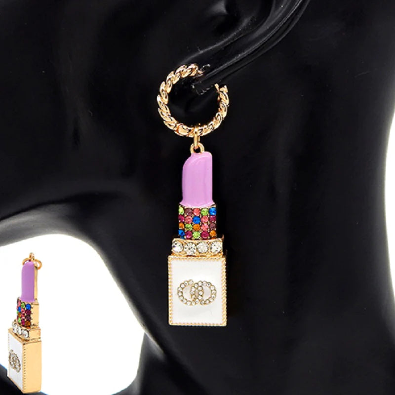 Luxurious Lipstick Earring