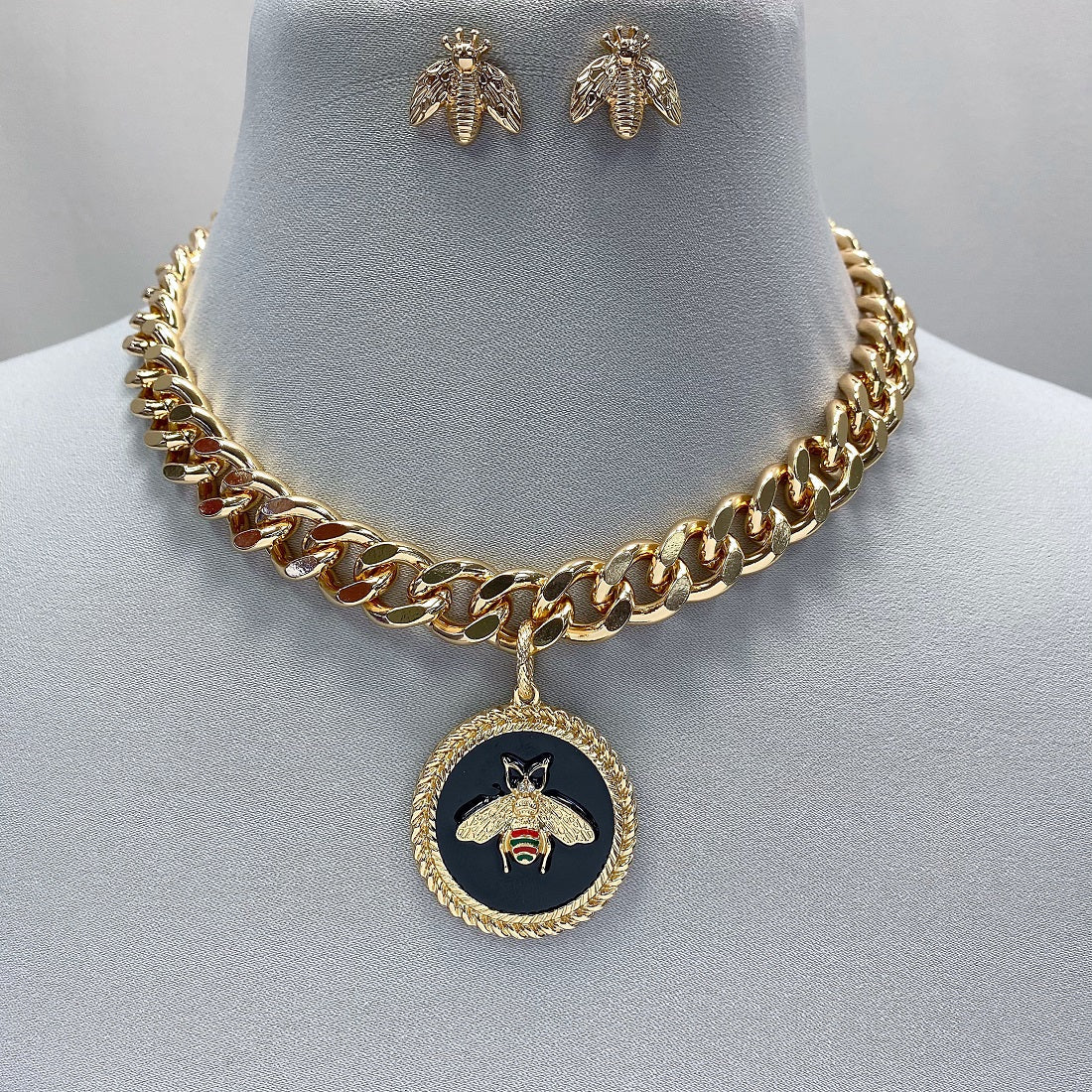 Bee Pendant Choker