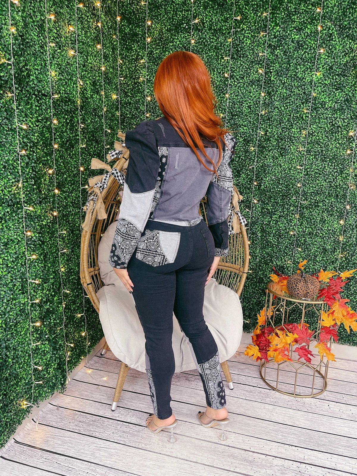 Patchwork Denim Set