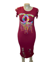 Load image into Gallery viewer, CeCe Drip Dress
