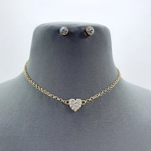 Load image into Gallery viewer, Love Heart &amp; Key Necklace Set
