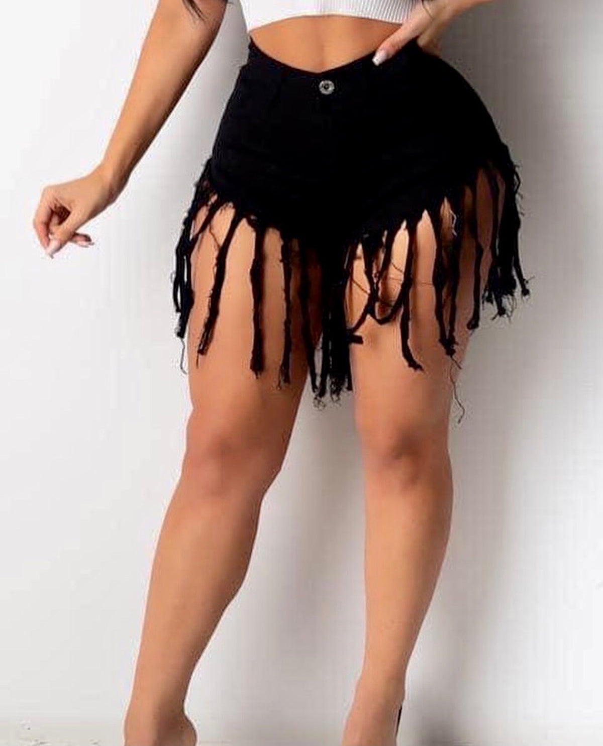 Bubble Gum Fringe shorts