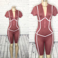 All Lined Up Romper
