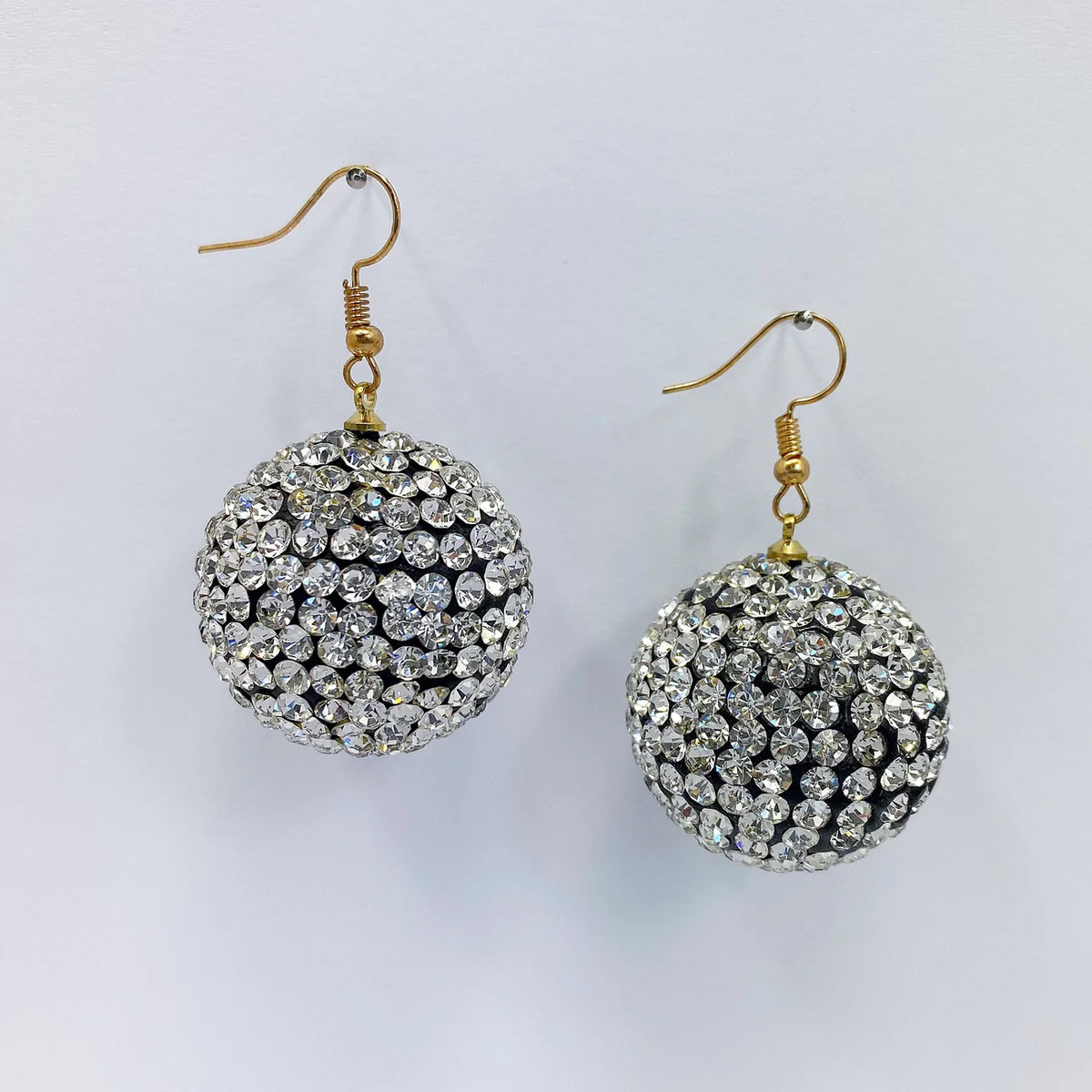 Rhinestone Globe Earrings