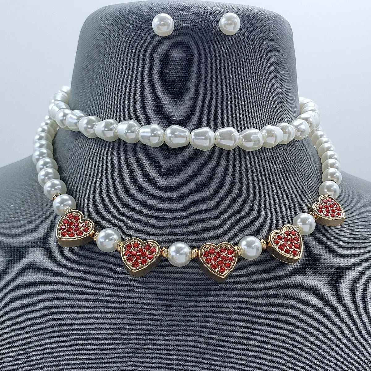 Lovely Hearts & Pearls