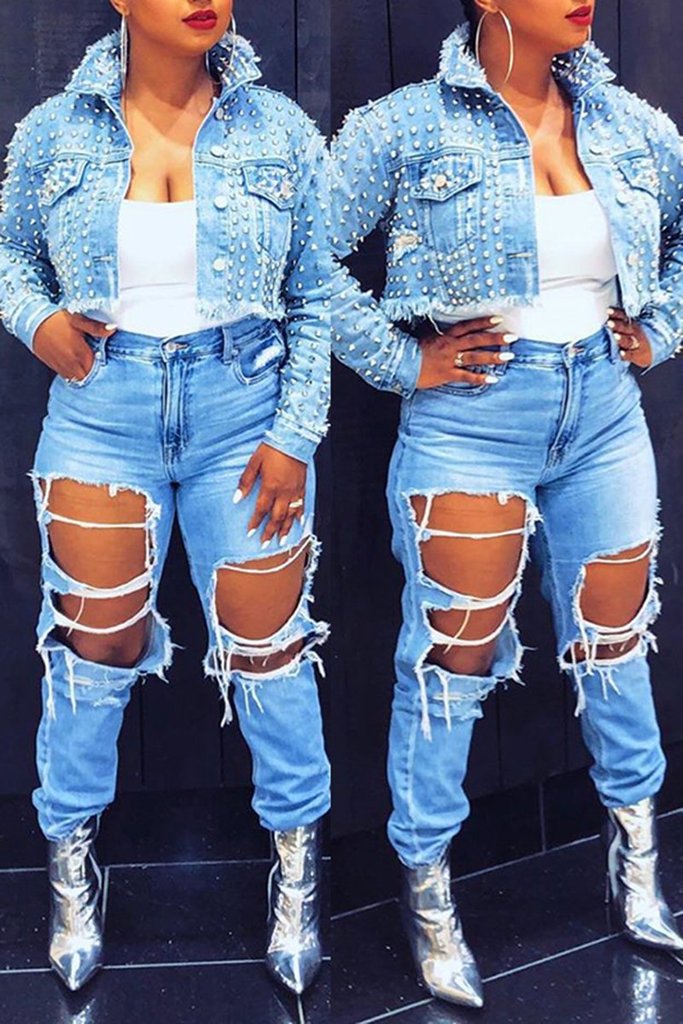 Studded Denim Jacket