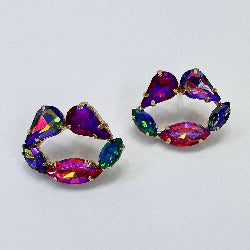 Crystal Lip earrings