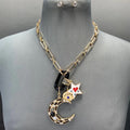 Whimsical Moon Charms Necklace