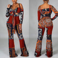 Printed Top & Suspender Set