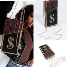 Load image into Gallery viewer, Chocolate &amp; Money Clutch
