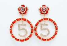 Load image into Gallery viewer, Rose’ C 5 earrings
