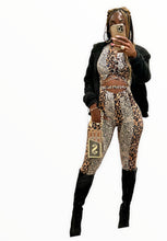 Load image into Gallery viewer, Leopard Lace Top Jumpsuit
