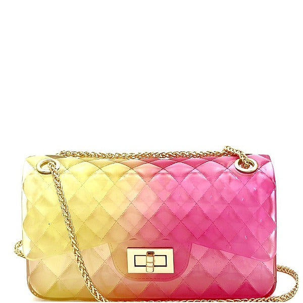 Embossed Ombré Jelly Bag