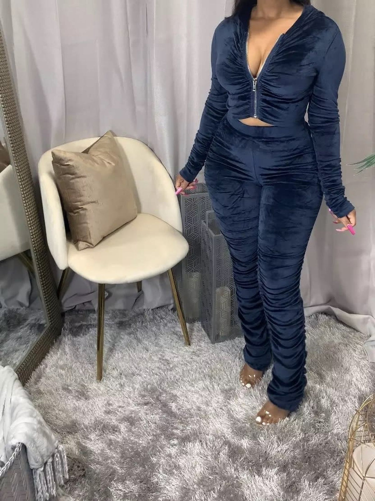 Sade Velveteen Set