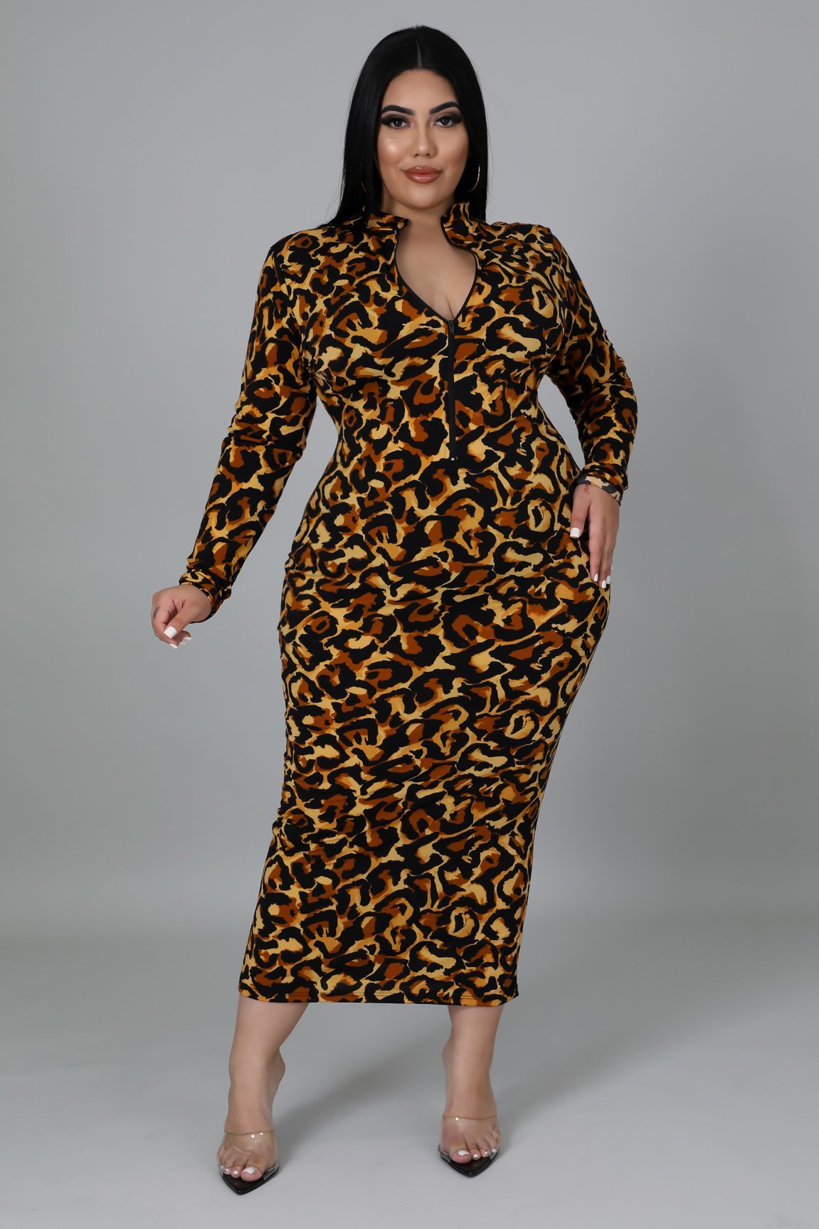 Salena Animal Print Dress