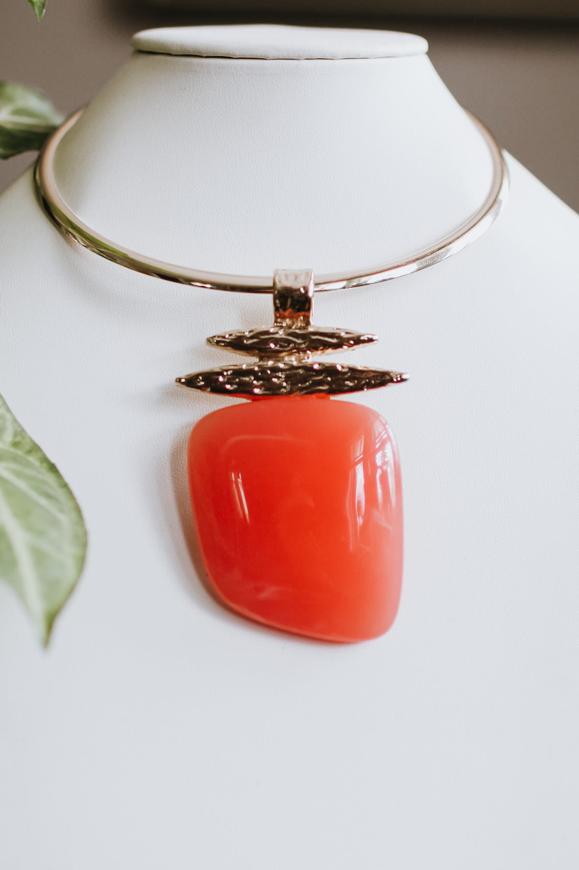 Marble Pendant Necklace Set