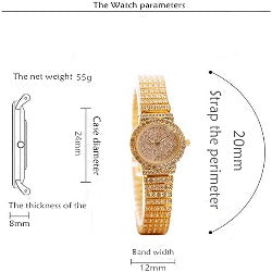 Iced Out Baguette Watch