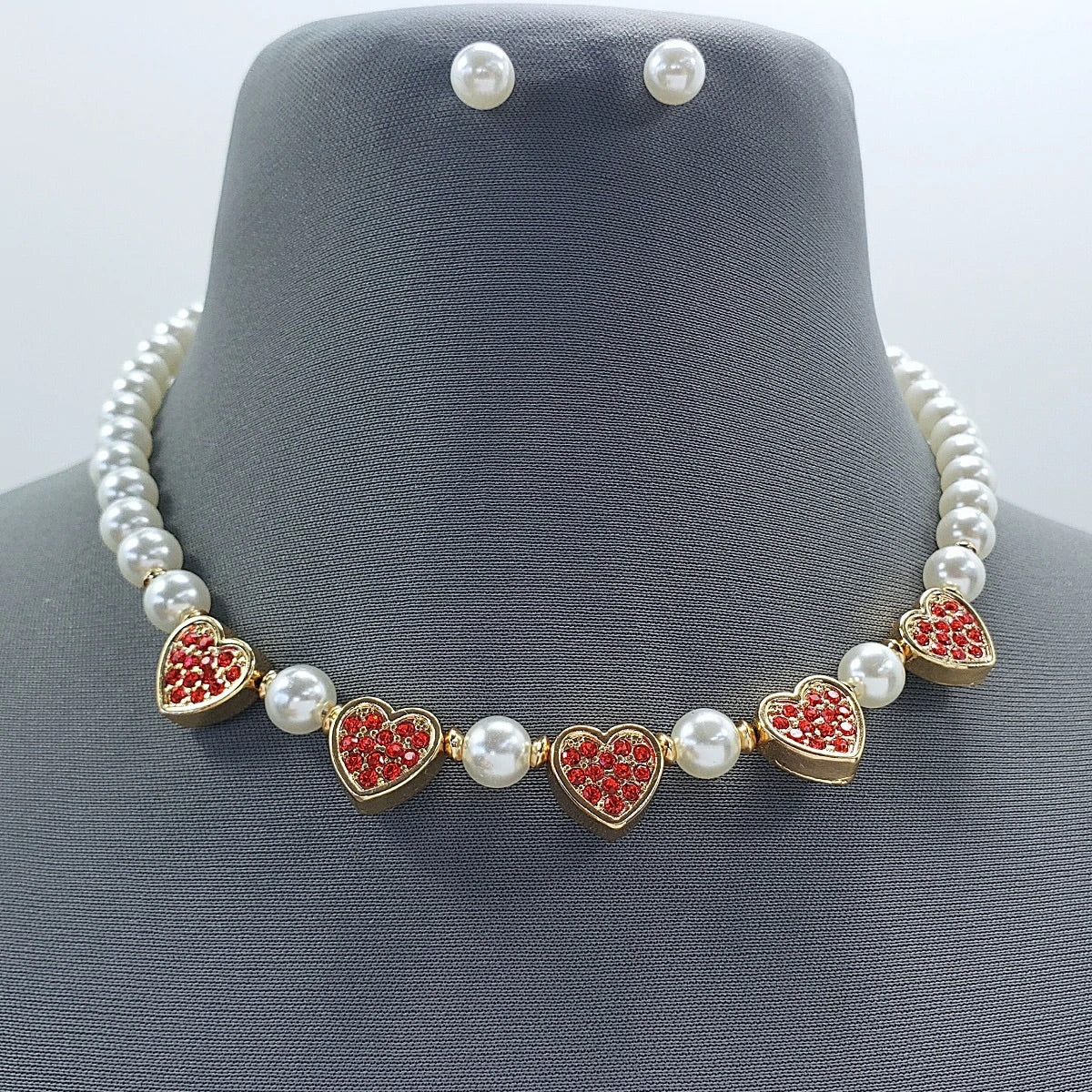 Lovely Hearts & Pearls