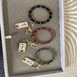 Crystal Wristlet Keychain Bangle