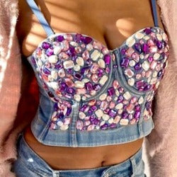 Dazzle Me Bustier Top