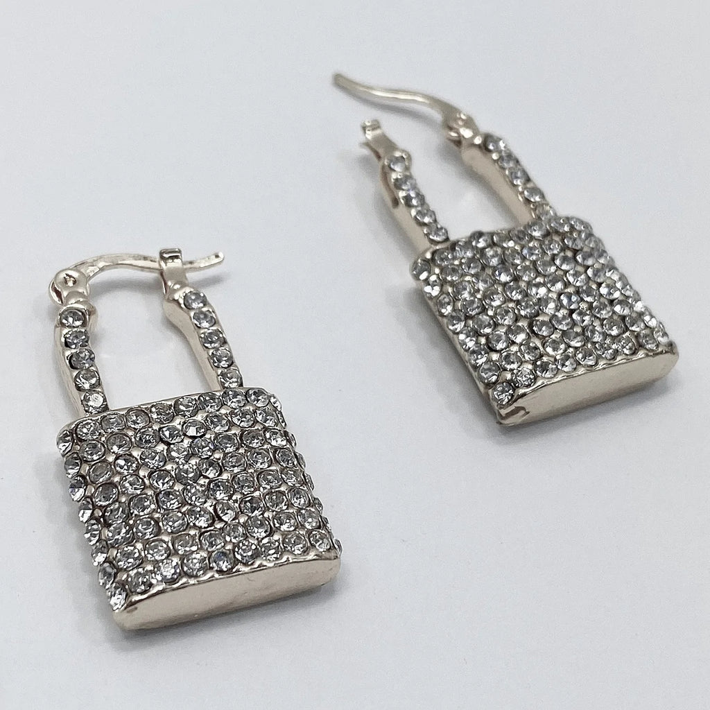 Bling Lock Earrings
