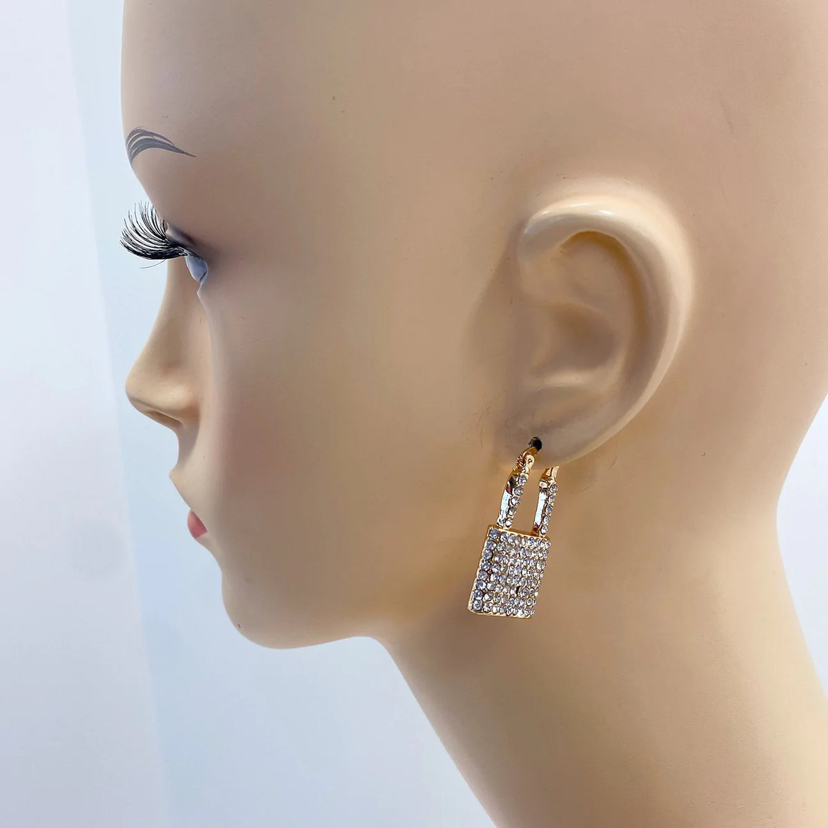 Bling Lock Earrings