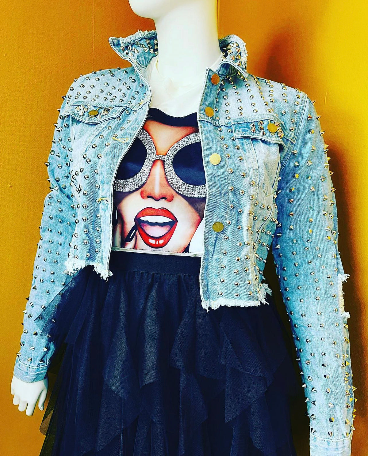 Studded Denim Jacket