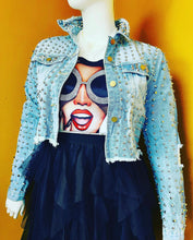 Load image into Gallery viewer, Studded Denim Jacket
