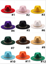 Load image into Gallery viewer, Wide Brim Fedoras

