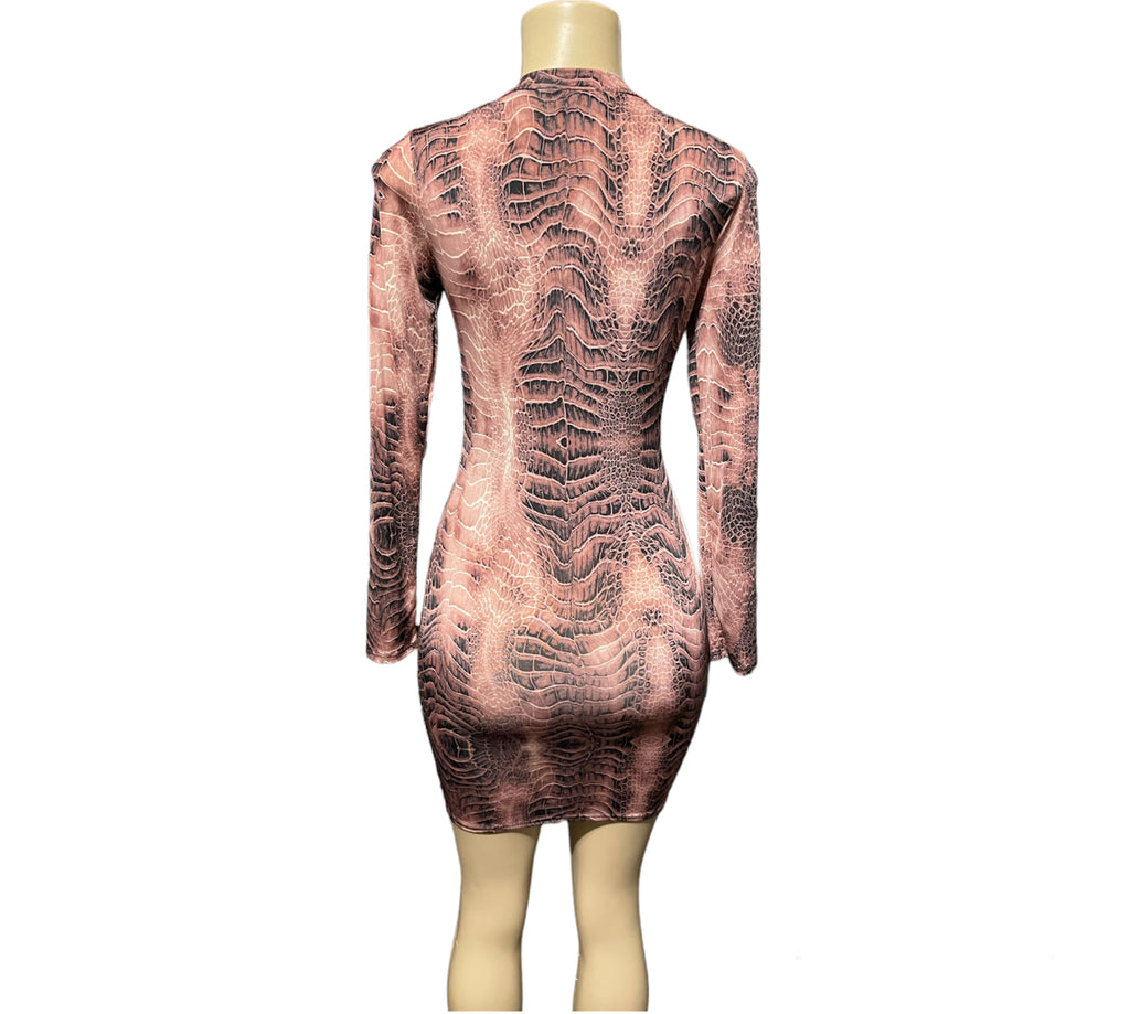 Leilani Pink Print Dress