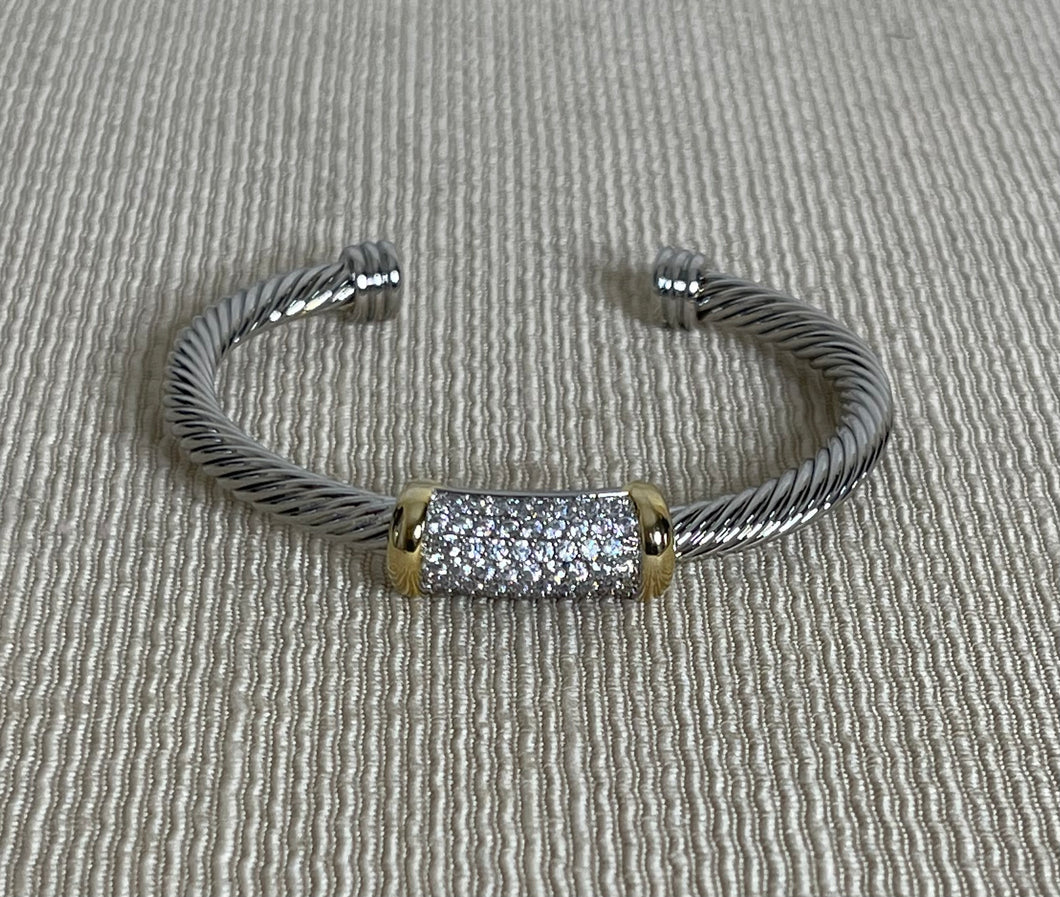 CZ Cable Bracelet