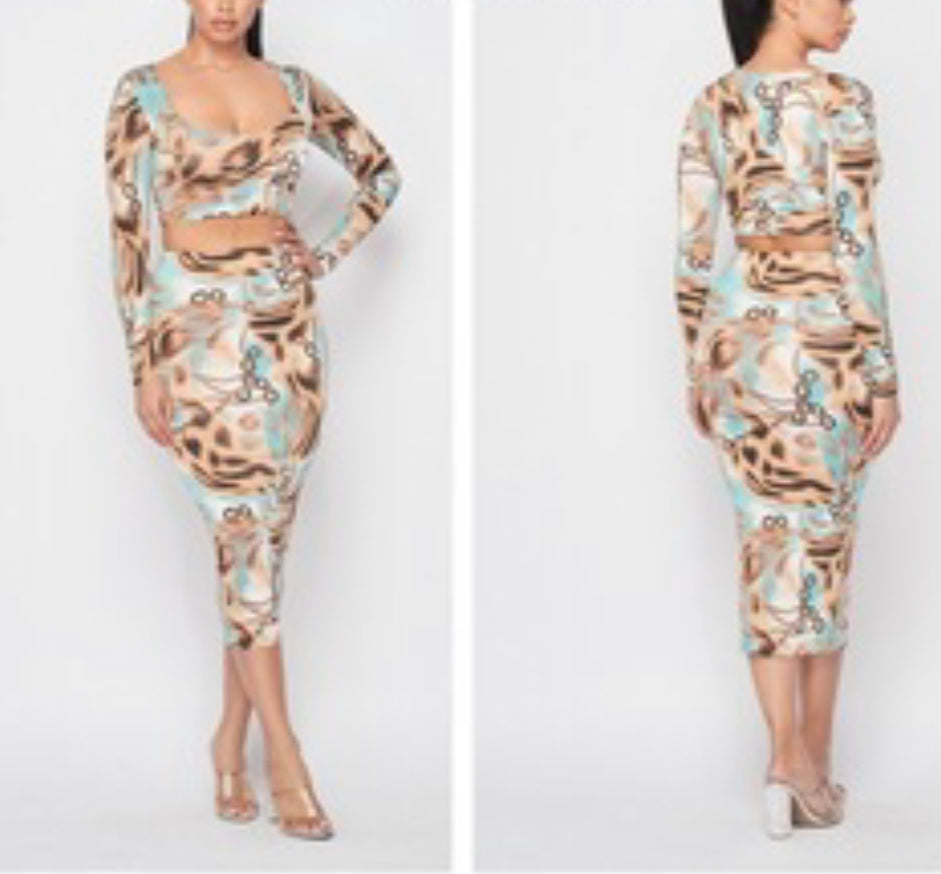 Leo Skirt set