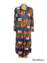 Load image into Gallery viewer, Plaid Maxi Shirt Dress

