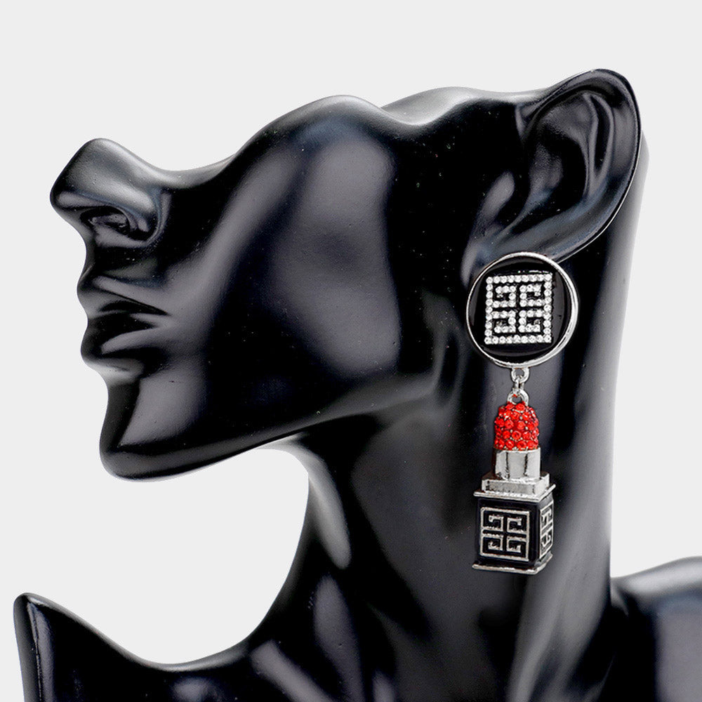 Greek Pattern Lipstick Earring’s