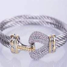 Load image into Gallery viewer, Designer Crystal Cable Bracelet
