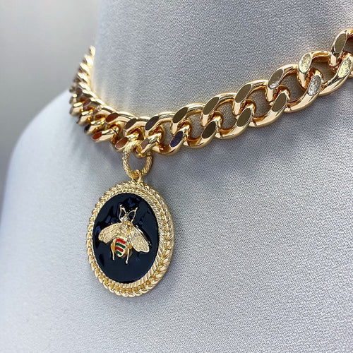 Bee Pendant Choker